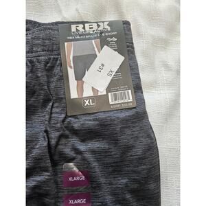 RBX Mens Space Dye Charcoal Shorts Size XL